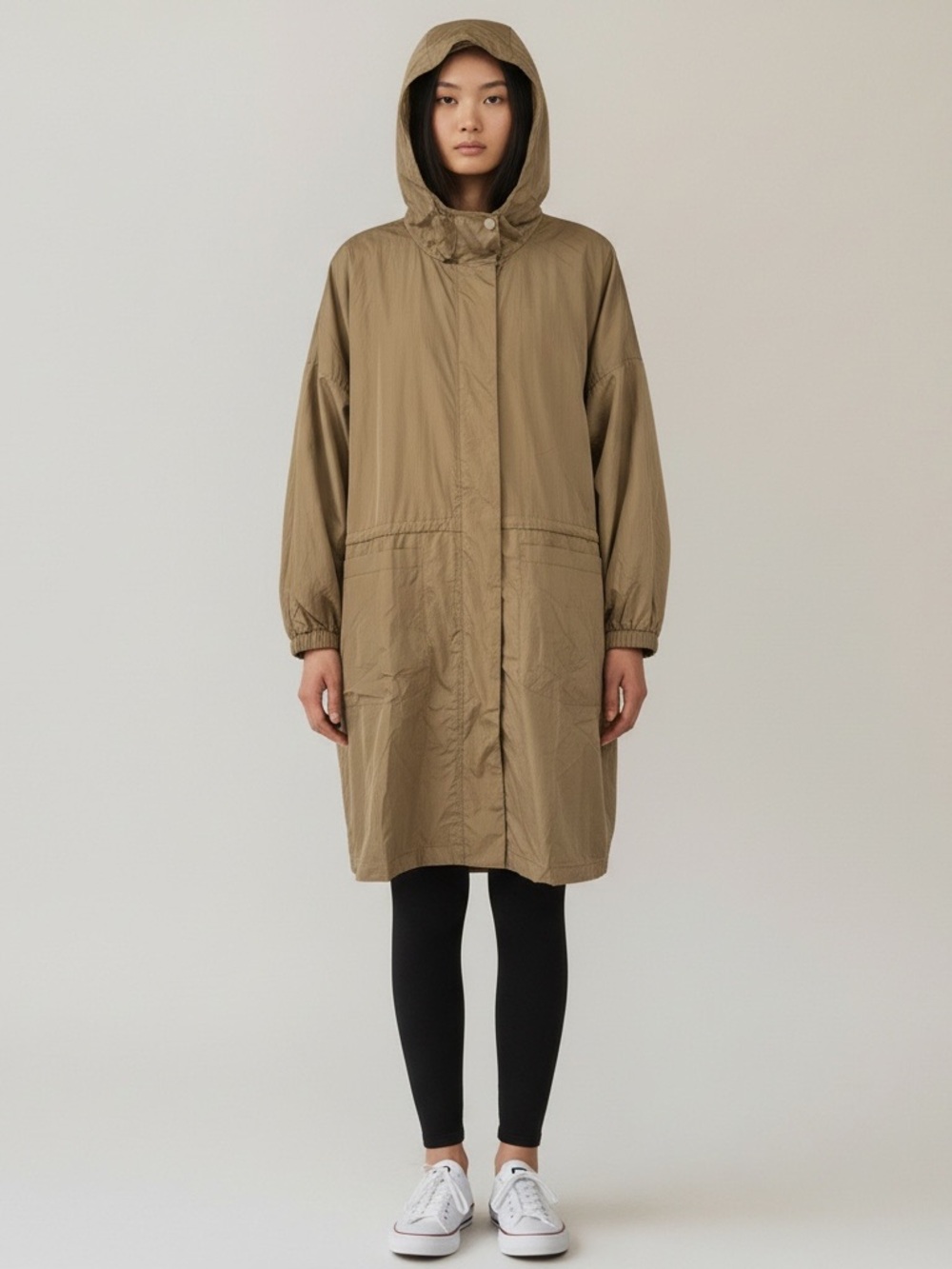 NWOT FP Movement Float On Parachute funnel neck Jacket Oversized Windbreaker Med